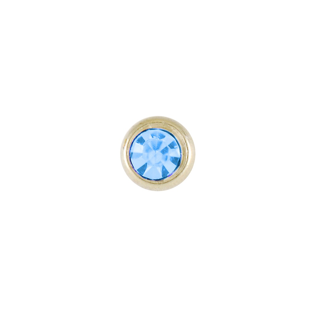 Aqua - Champaign Titanium Polished (Gold Color) | Nose Piercing Studs | Ladies Stylish Nose Pins with Instrument | Medisept