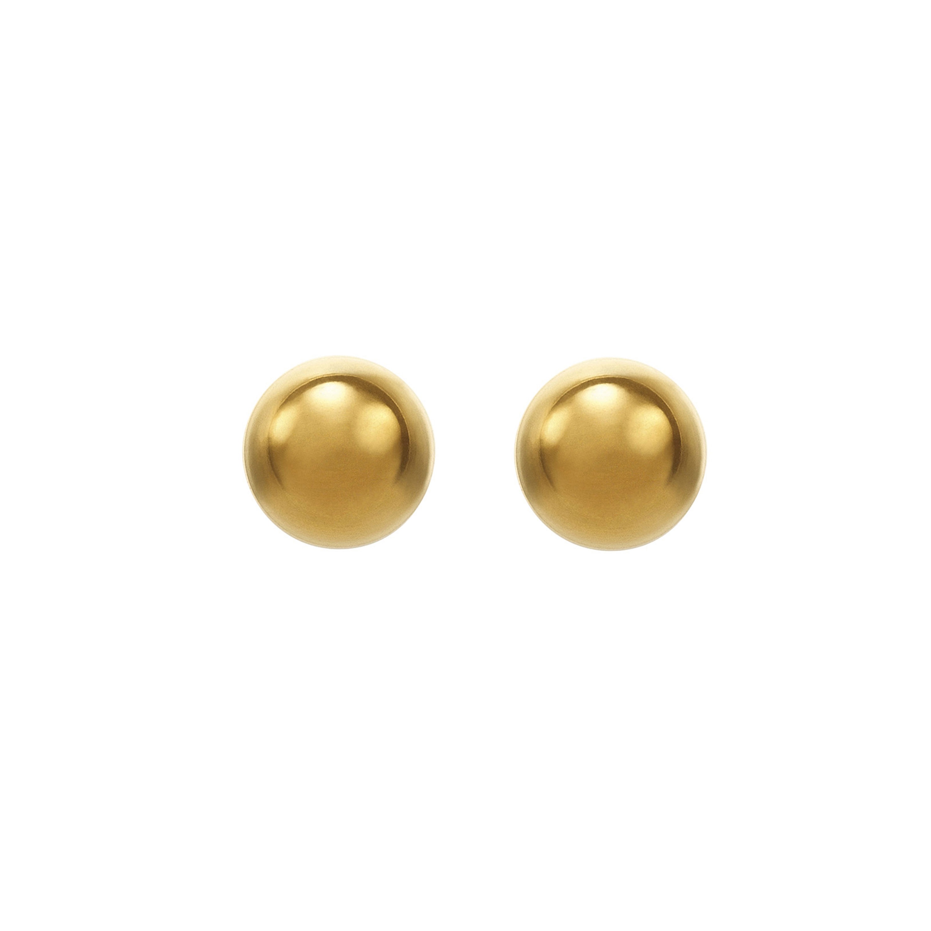 4MM - Ball | 24K Pure Gold-Plated Piercing Earrings with Ear Piercing Cartridge | Studex System75